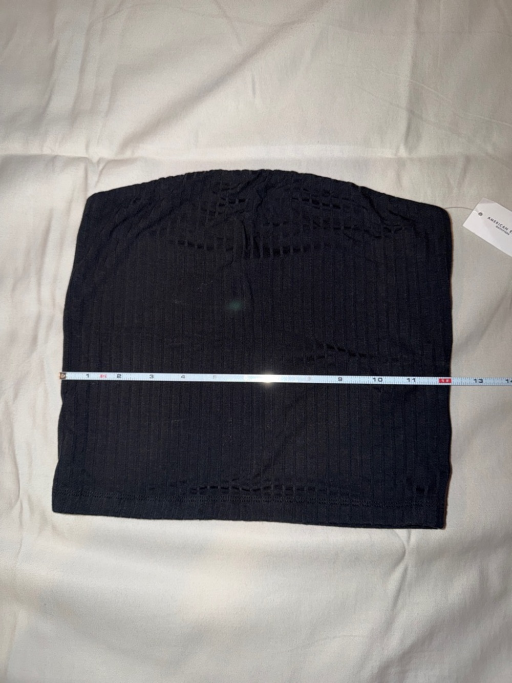 American Eagle Outfitters‎ Black Ribbed Strapless Tube Top - Picture 5 of 6